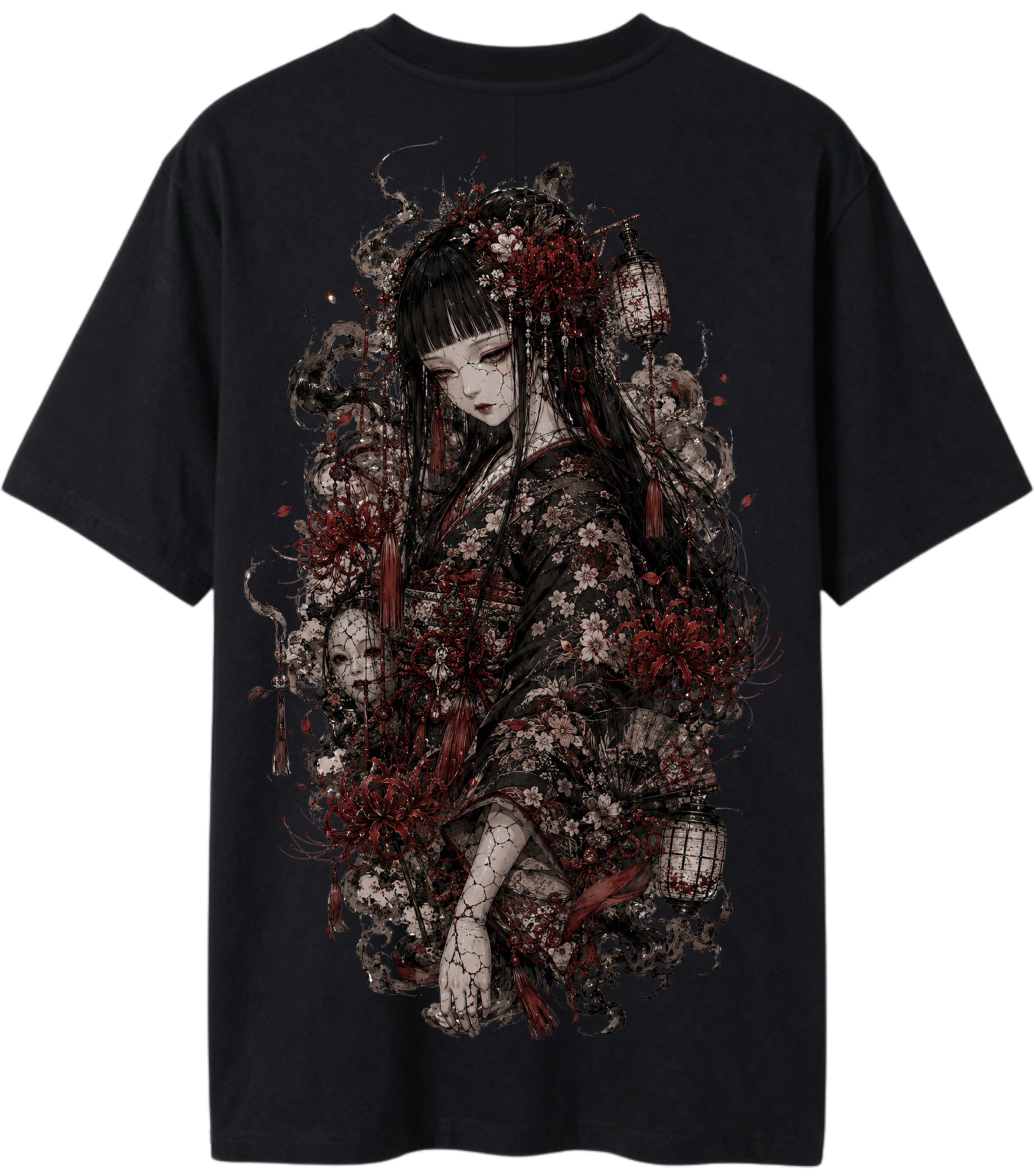 Camisa Oversized - Boneca Japonesa Assombrada