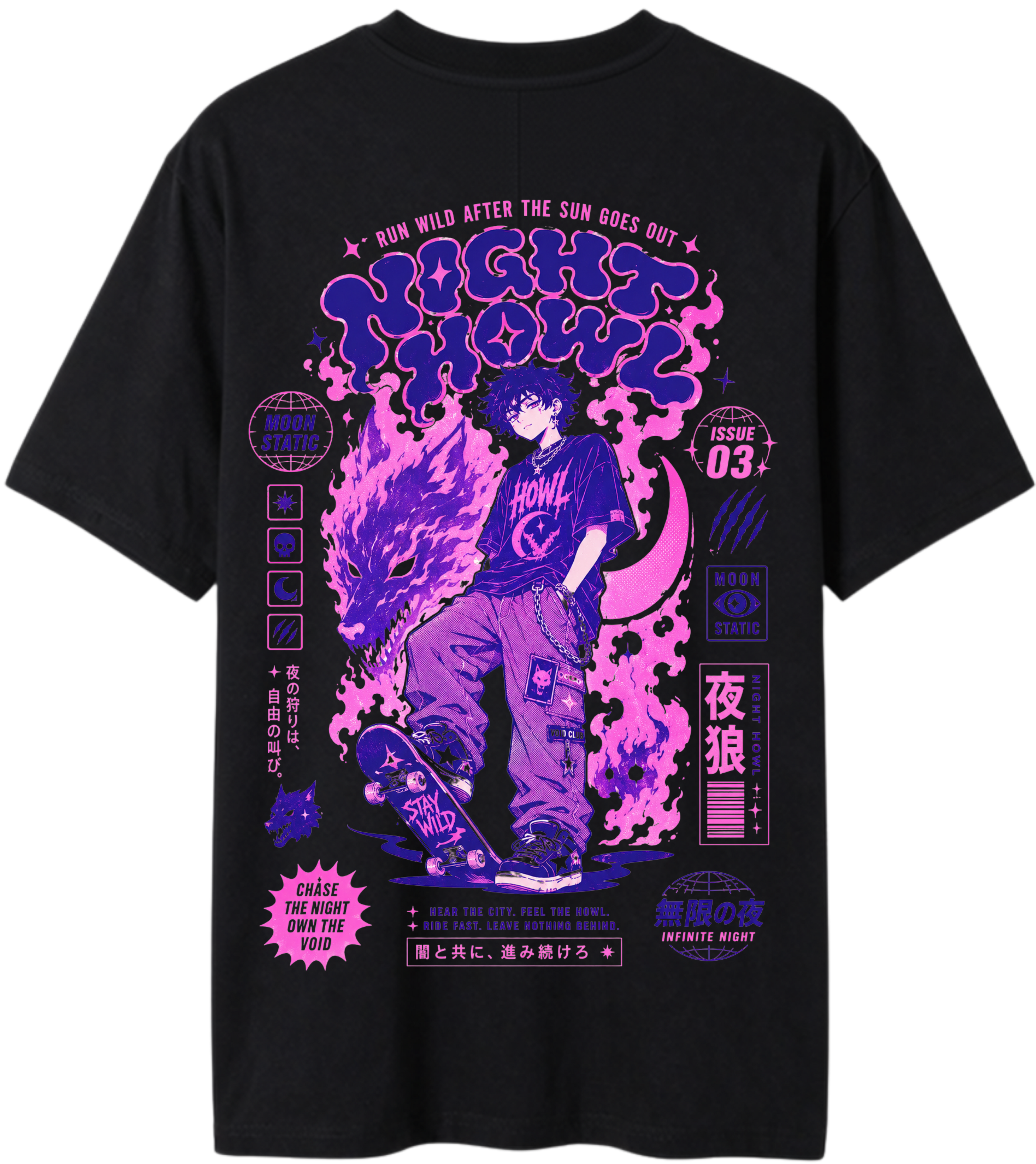 Camisa Oversized - Night Howl
